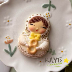 Матрешка с восьмеркой, форма силиконовая Матрешка с восьмеркой, форма силиконовая