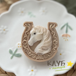 Подкова удачи малая 2D, форма силиконовая Подкова удачи малая 2D, форма силиконовая