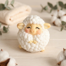 Овечка Тучка 2D, форма силиконовая Овечка Тучка 2D, форма силиконовая