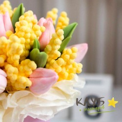 Соцветия мимозы (4 шт.), форма силиконовая Соцветия мимозы (4 шт.), форма силиконовая