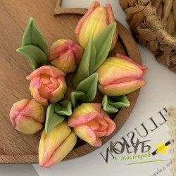 Тюльпаны Николь (3 шт.), форма силиконовая Тюльпаны Николь (3 шт.), форма силиконовая