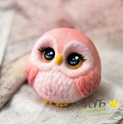 Сова Бусинка 2D, форма силиконовая Сова Бусинка 2D, форма силиконовая