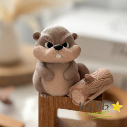 Бобер и полено, набор силиконовых форм Бобер и полено, набор силиконовых форм